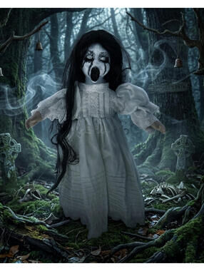 The Banshee's Path - OOAK Scary Creepy Doll 16" Hand Painted Horror Haunting Art